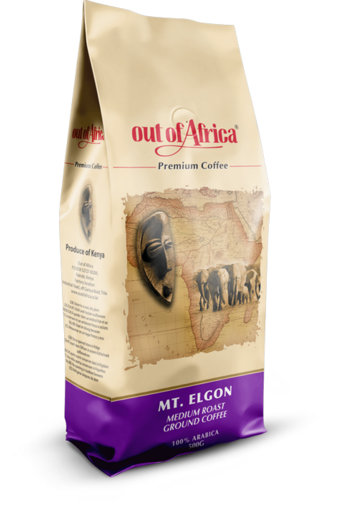 OUT OF AFRICA COFFEE MT.ELGON M.GROUNG 500G